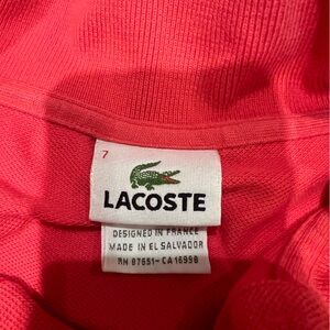 Lacoste Vibrant Pink Polo
